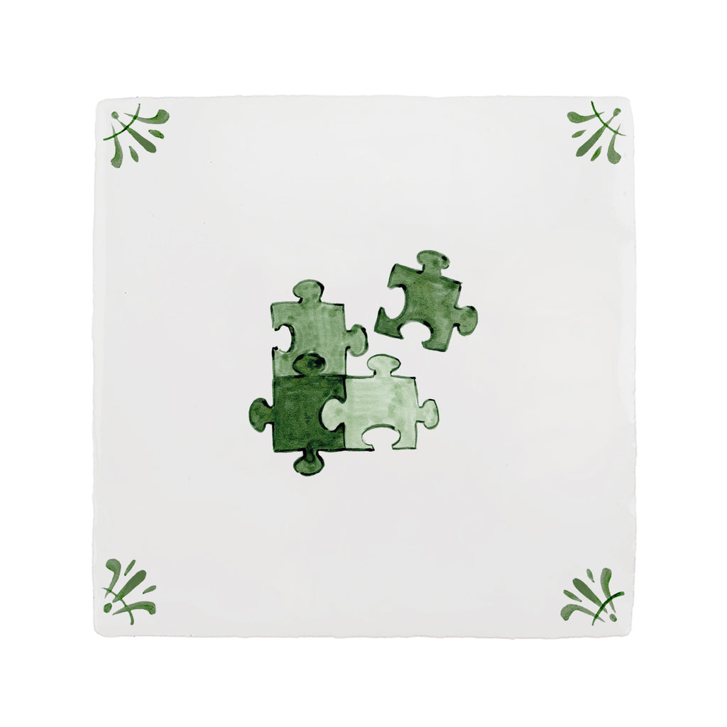 Puzzle Pieces Delft Tile