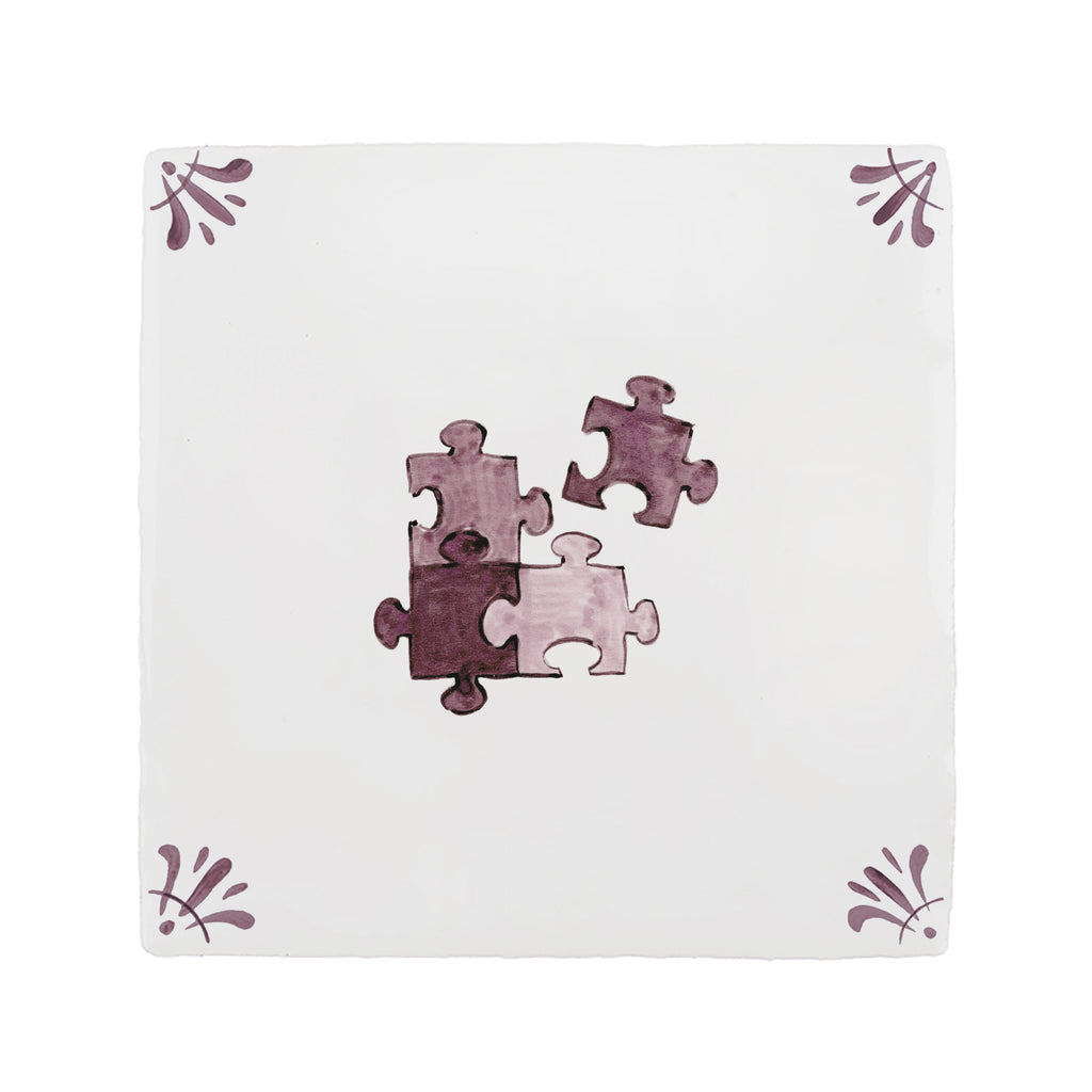 Puzzle Pieces Delft Tile