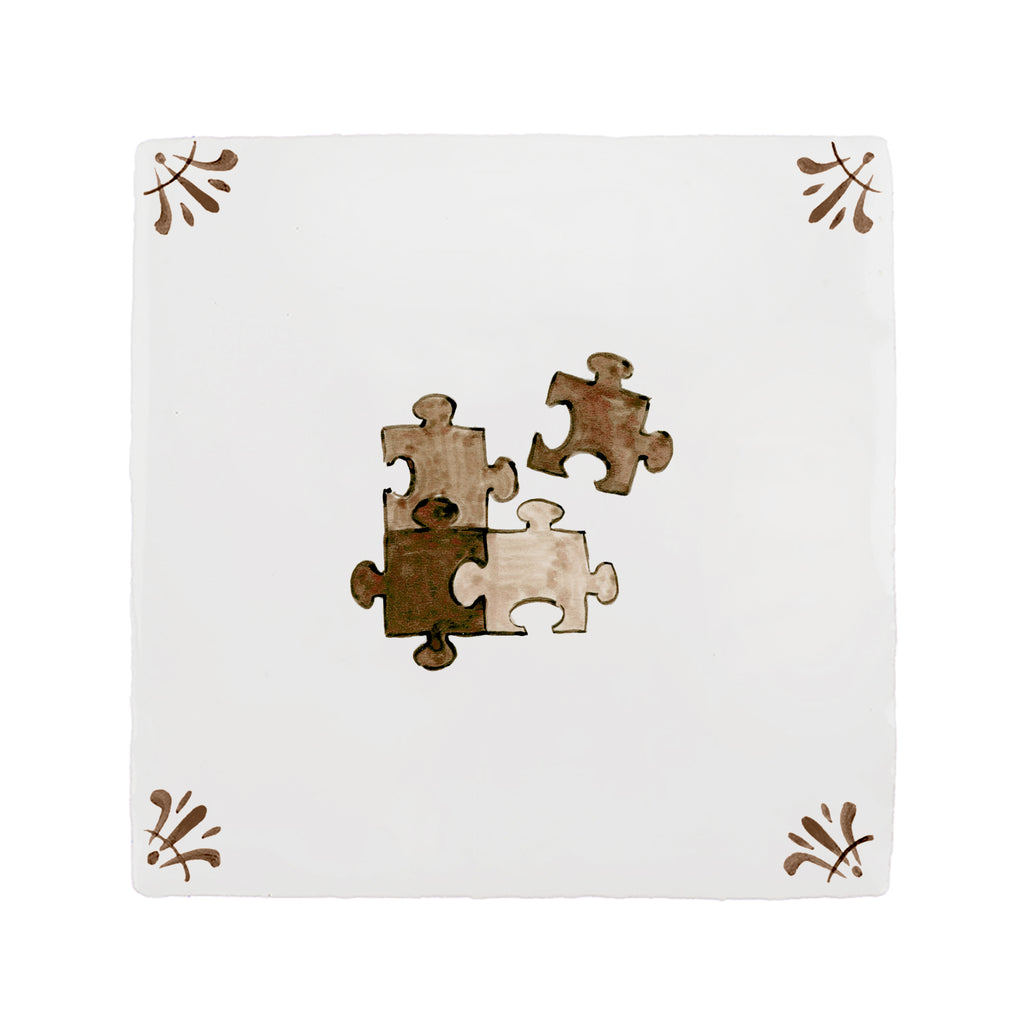 Puzzle Pieces Delft Tile