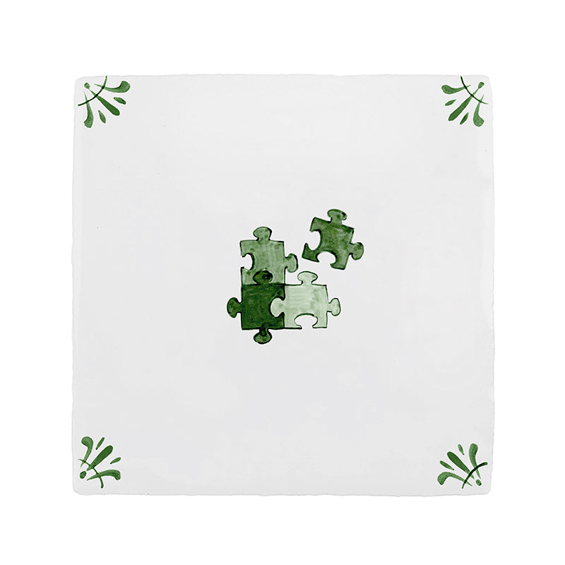 Puzzle Pieces Delft Tile