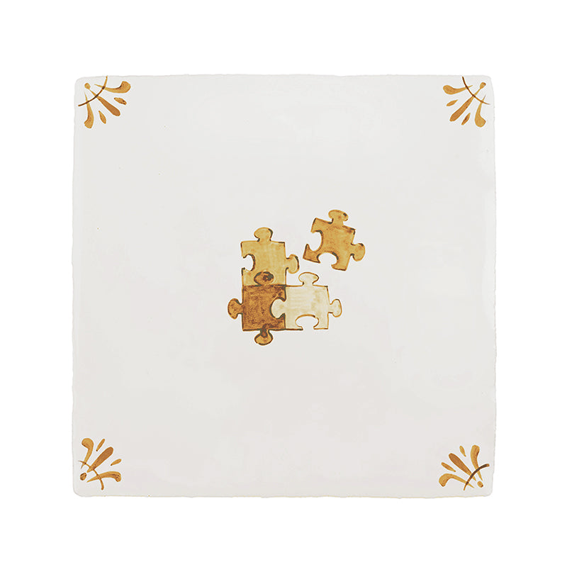 Puzzle Pieces Delft Tile