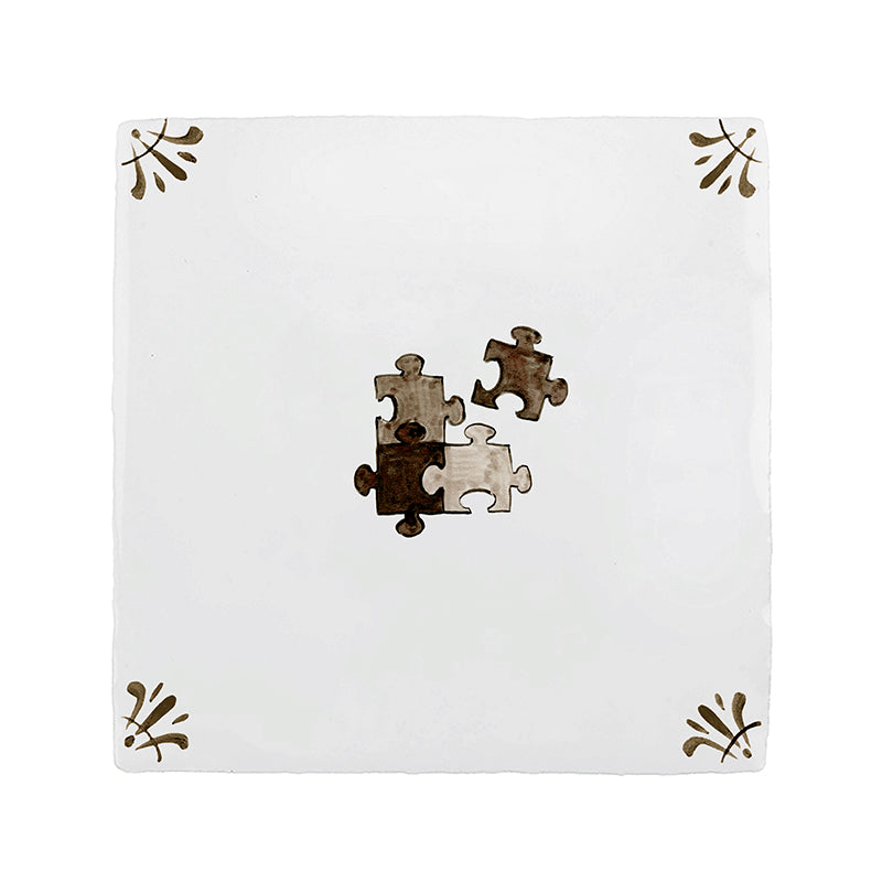 Puzzle Pieces Delft Tile