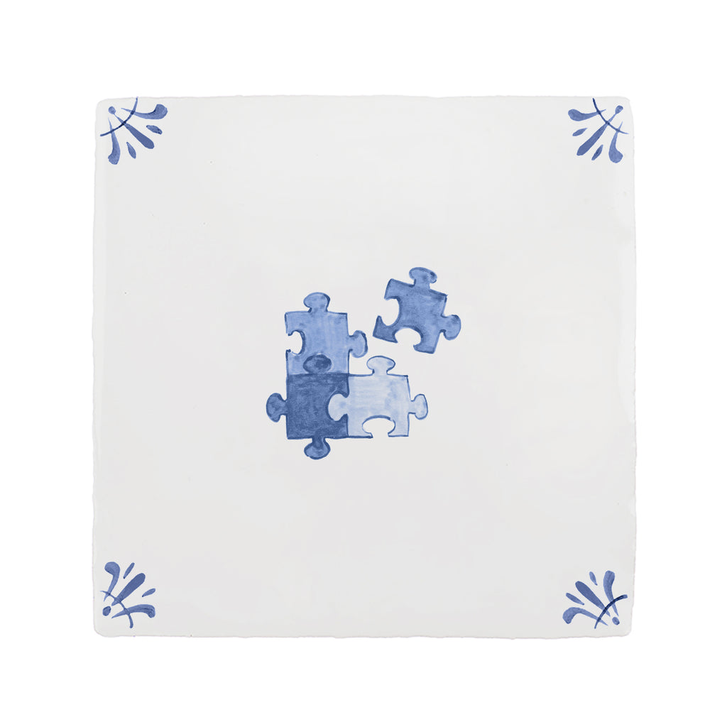 Puzzle Pieces Delft Tile