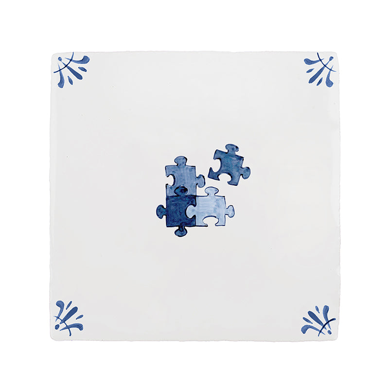 Puzzle Pieces Delft Tile