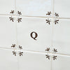 Alphabet Q Delft Tile