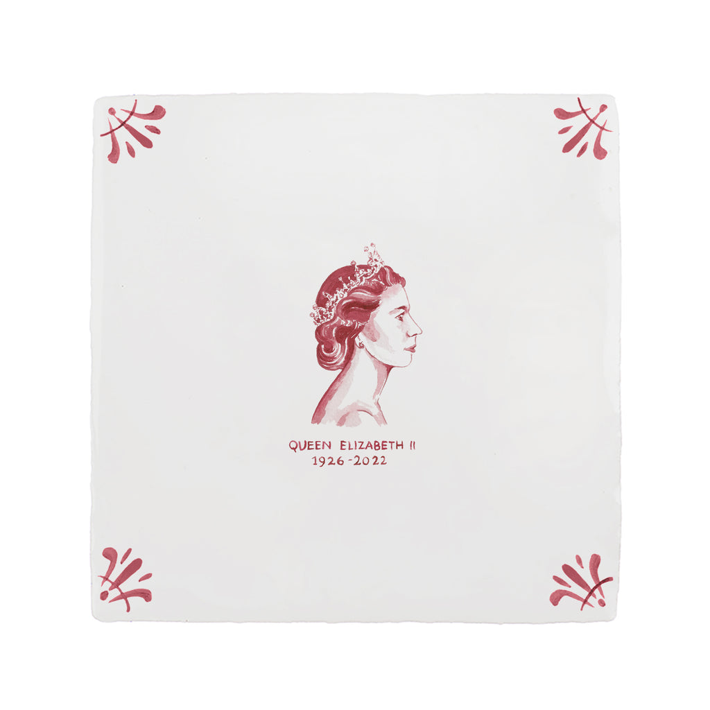 HRH Queen Elizabeth II Delft Tile