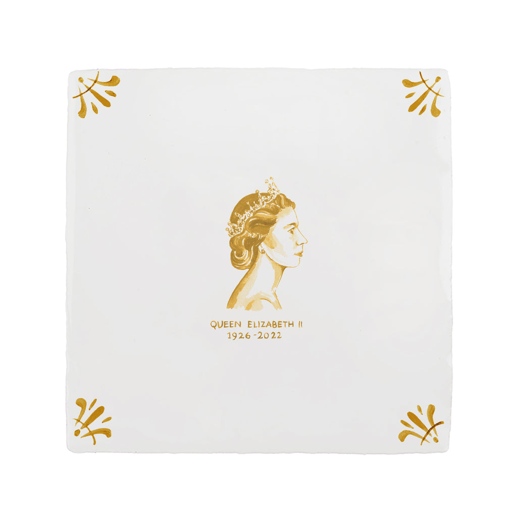 HRH Queen Elizabeth II Delft Tile