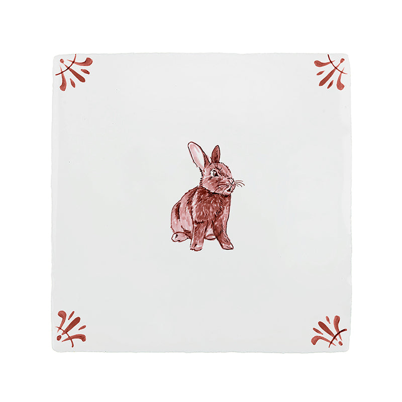 Rabbit Delft Tile