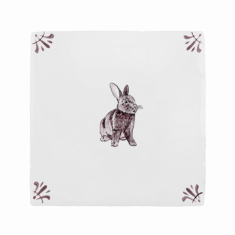 Rabbit Delft Tile