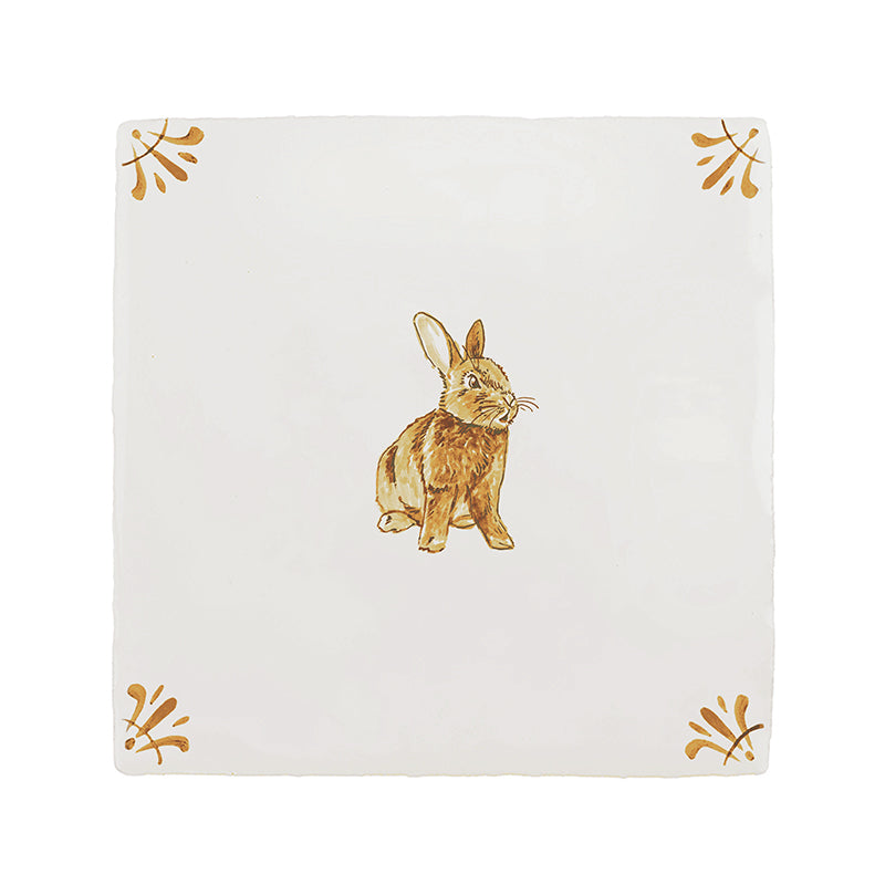 Rabbit Delft Tile