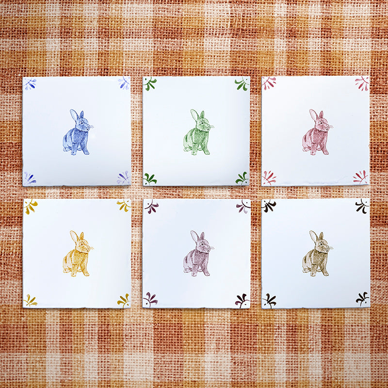 Rabbit Delft Tile