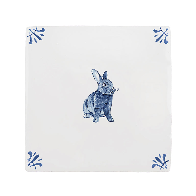 Rabbit Delft Tile
