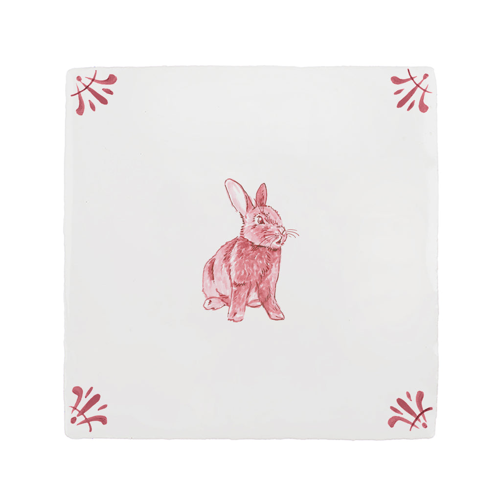 Rabbit Delft Tile