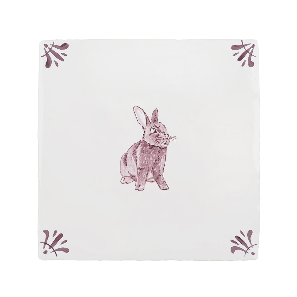 Rabbit Delft Tile
