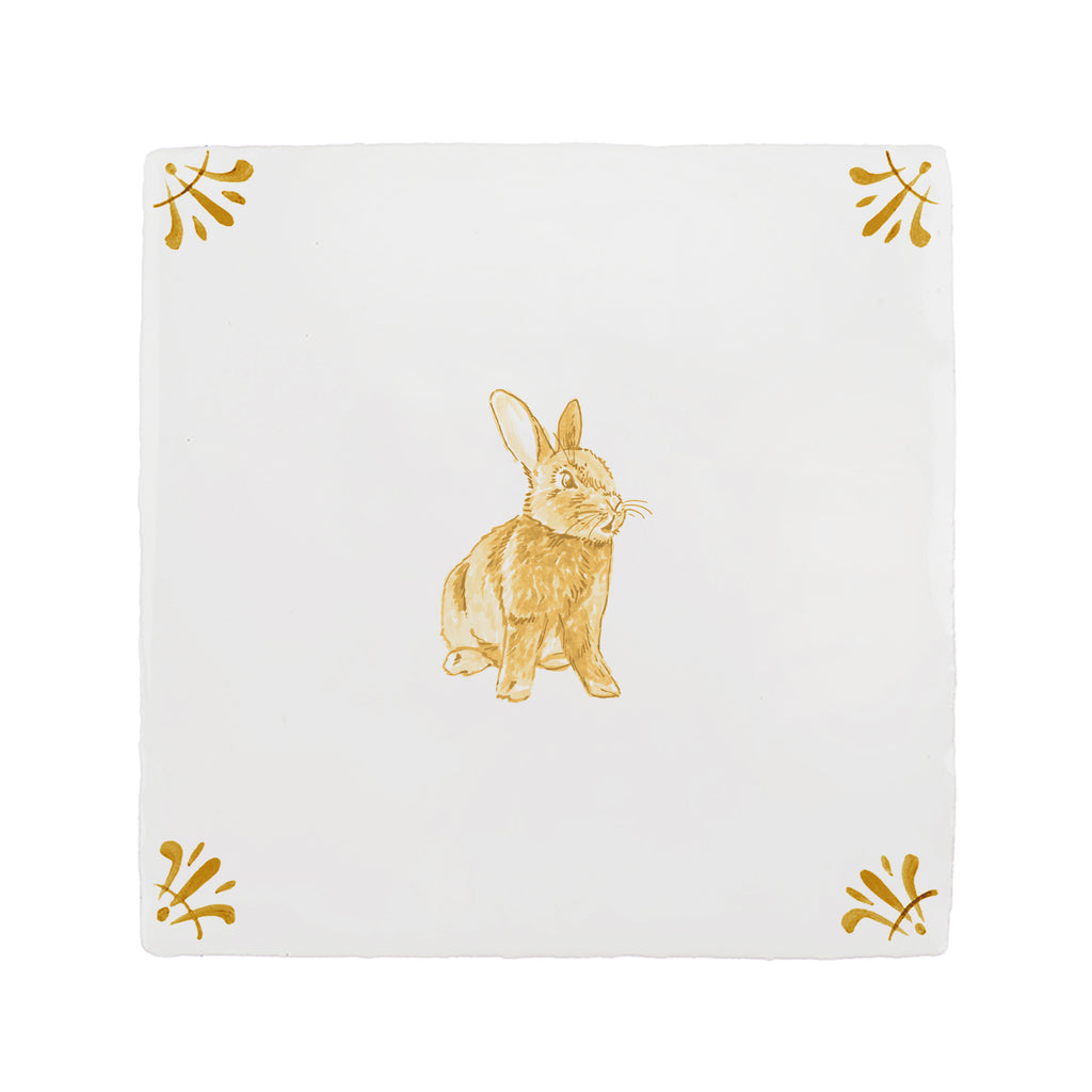 Rabbit Delft Tile