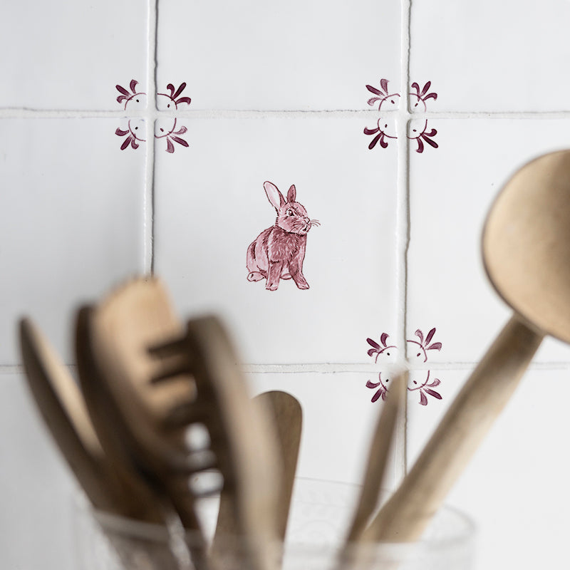 Rabbit Delft Tile