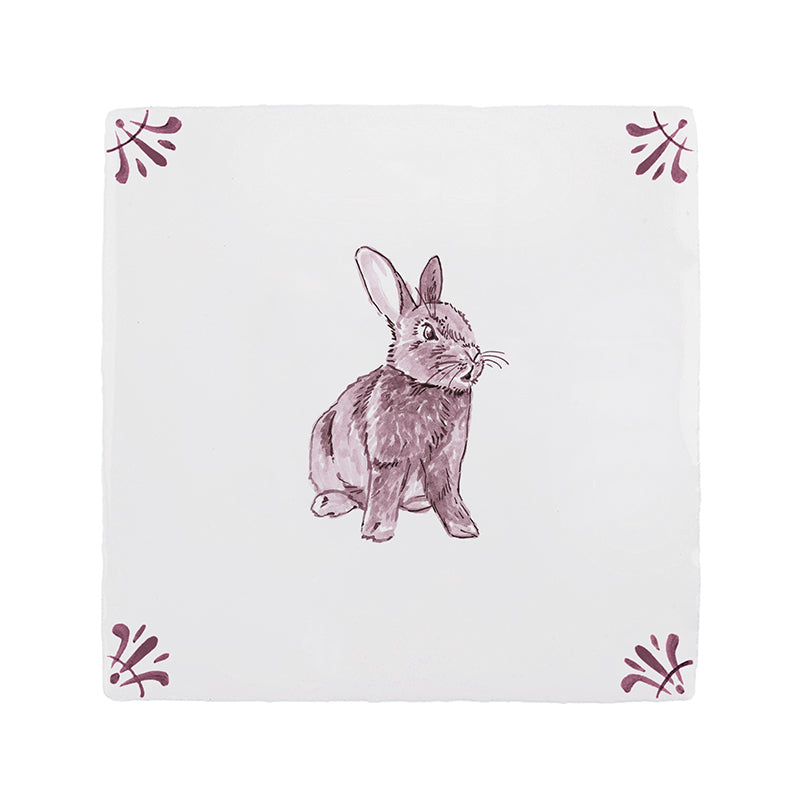 Rabbit Delft Tile