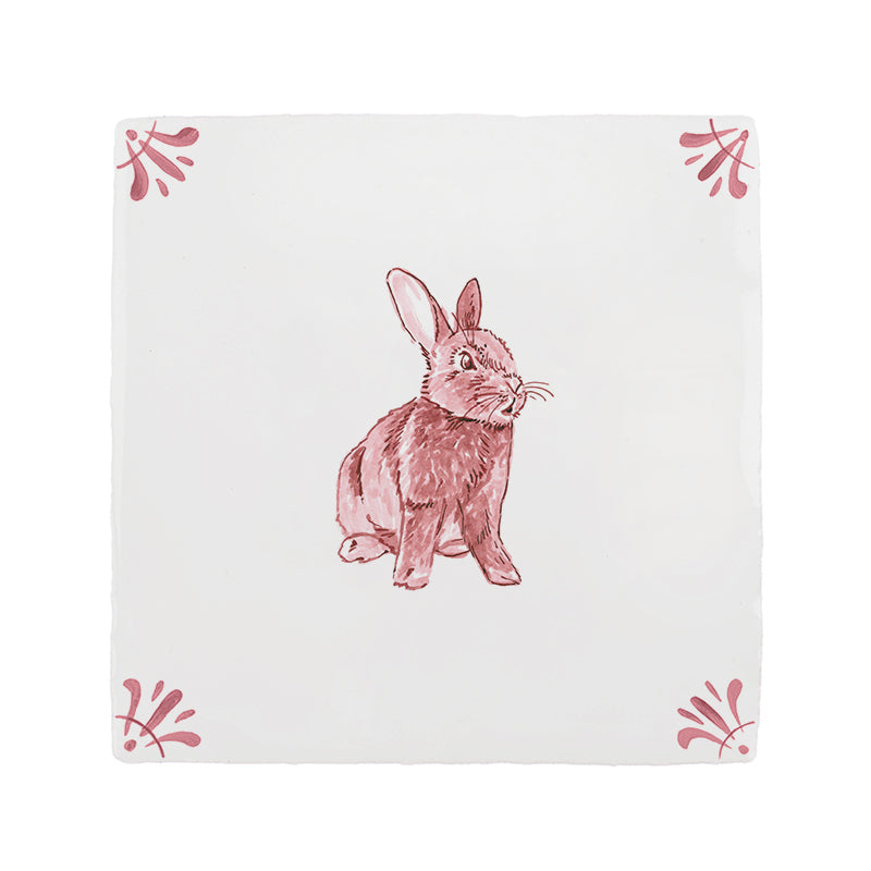Rabbit Delft Tile