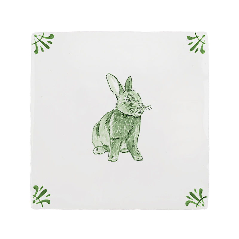 Rabbit Delft Tile