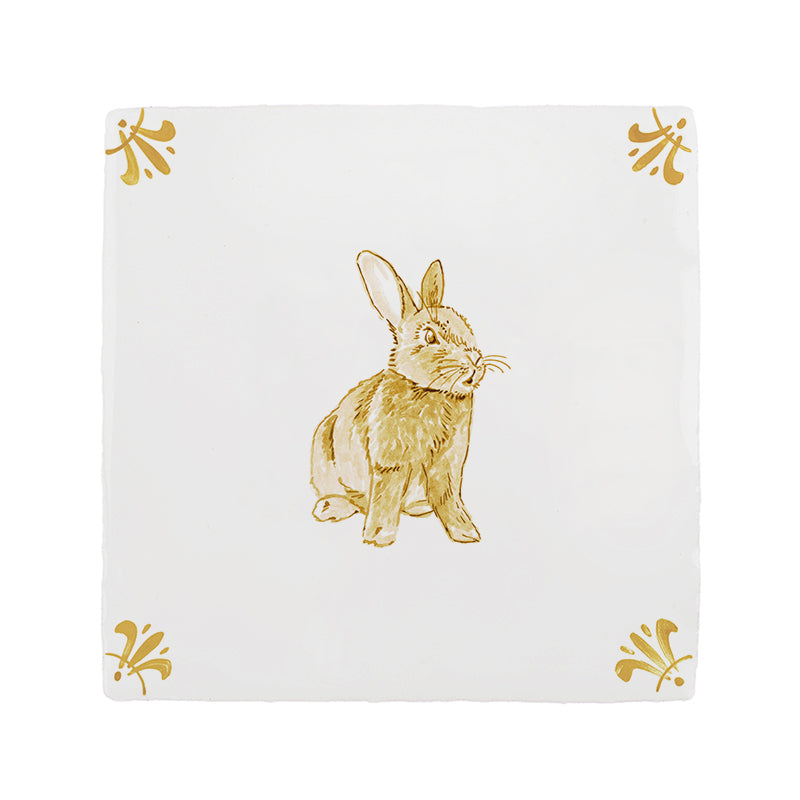 Rabbit Delft Tile