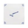 Razor Delft Tile, Gold Lustre