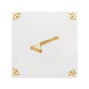 Razor Delft Tile, Gold Lustre