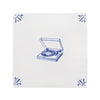 Vinyl Record Player Delft Tile
