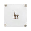 Red Wine Lovers Delft Tile