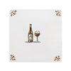 Red Wine Lovers Delft Tile