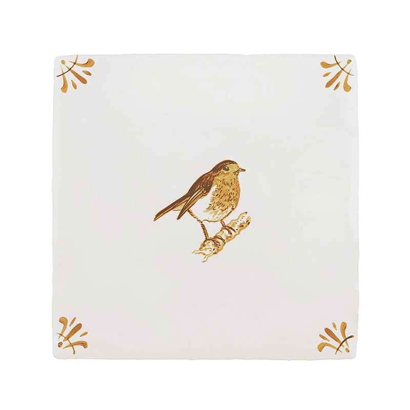 Robin Redbreast Delft Tile