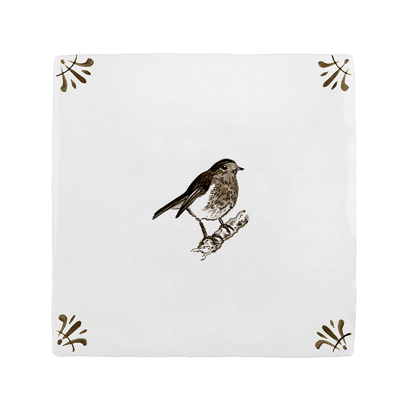 Robin Redbreast Delft Tile