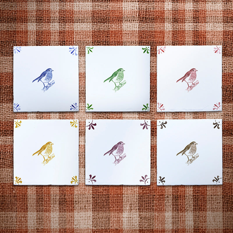 Robin Redbreast Delft Tile