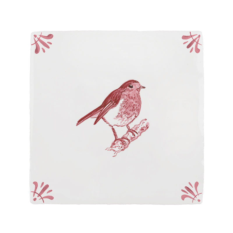 Robin Redbreast Delft Tile