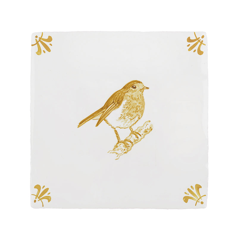 Robin Redbreast Delft Tile
