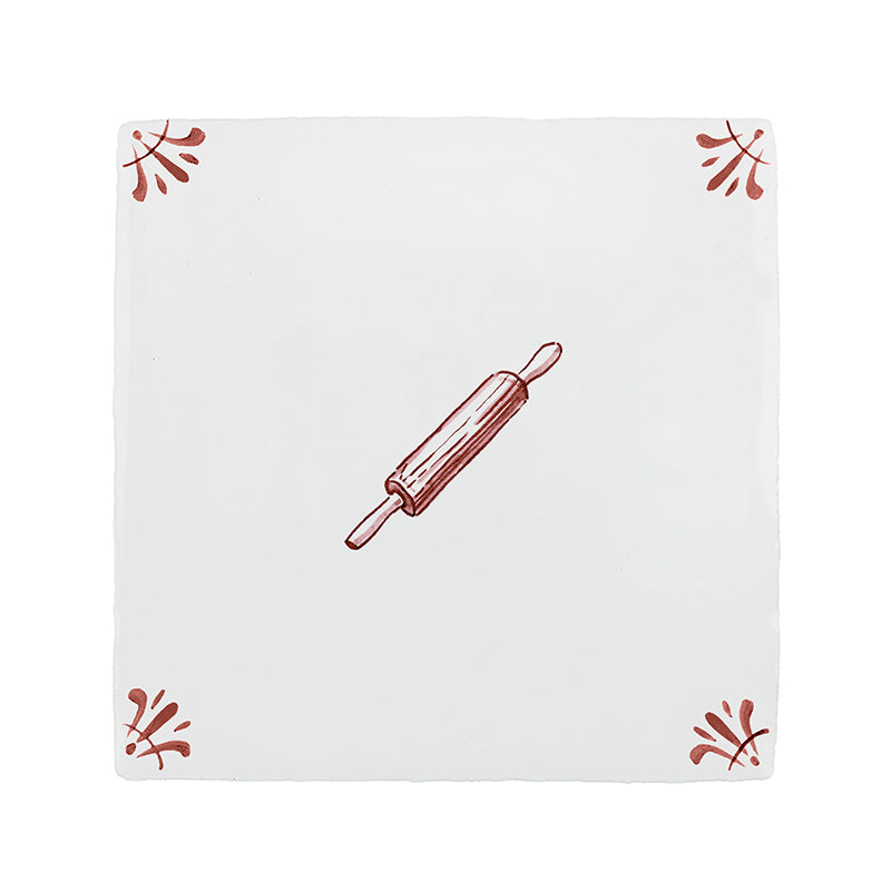 Rolling Pin Delft Tile