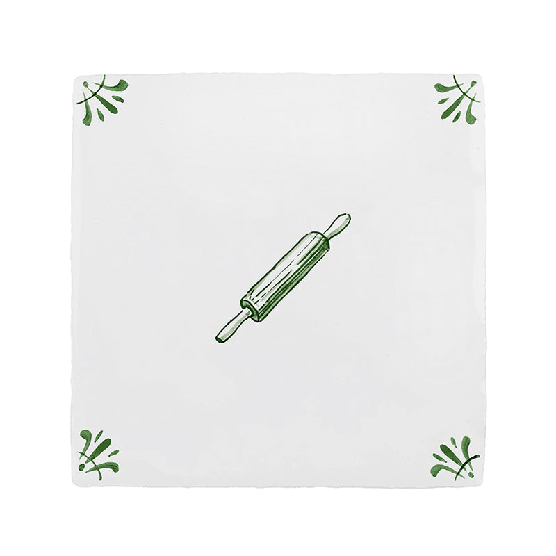 Rolling Pin Delft Tile
