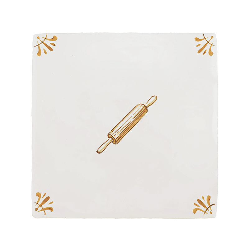 Rolling Pin Delft Tile