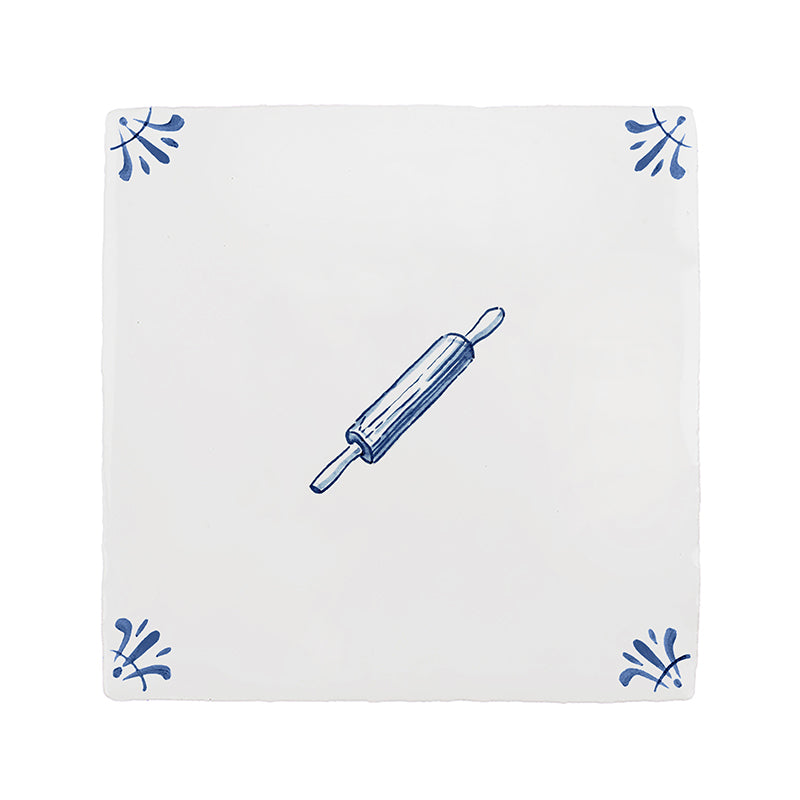 Rolling Pin Delft Tile