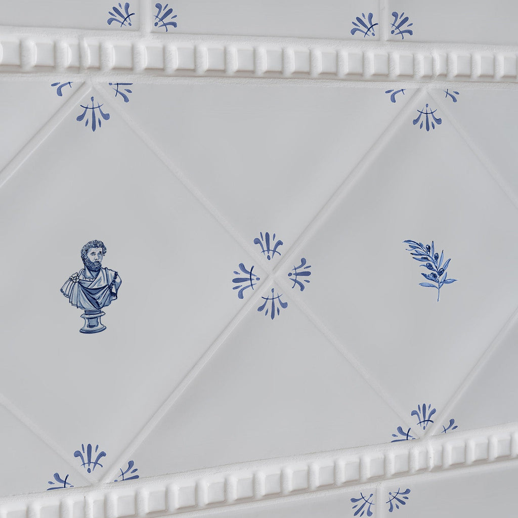 Roman Bust Delft Tile