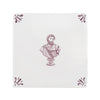 Roman Bust Delft Tile