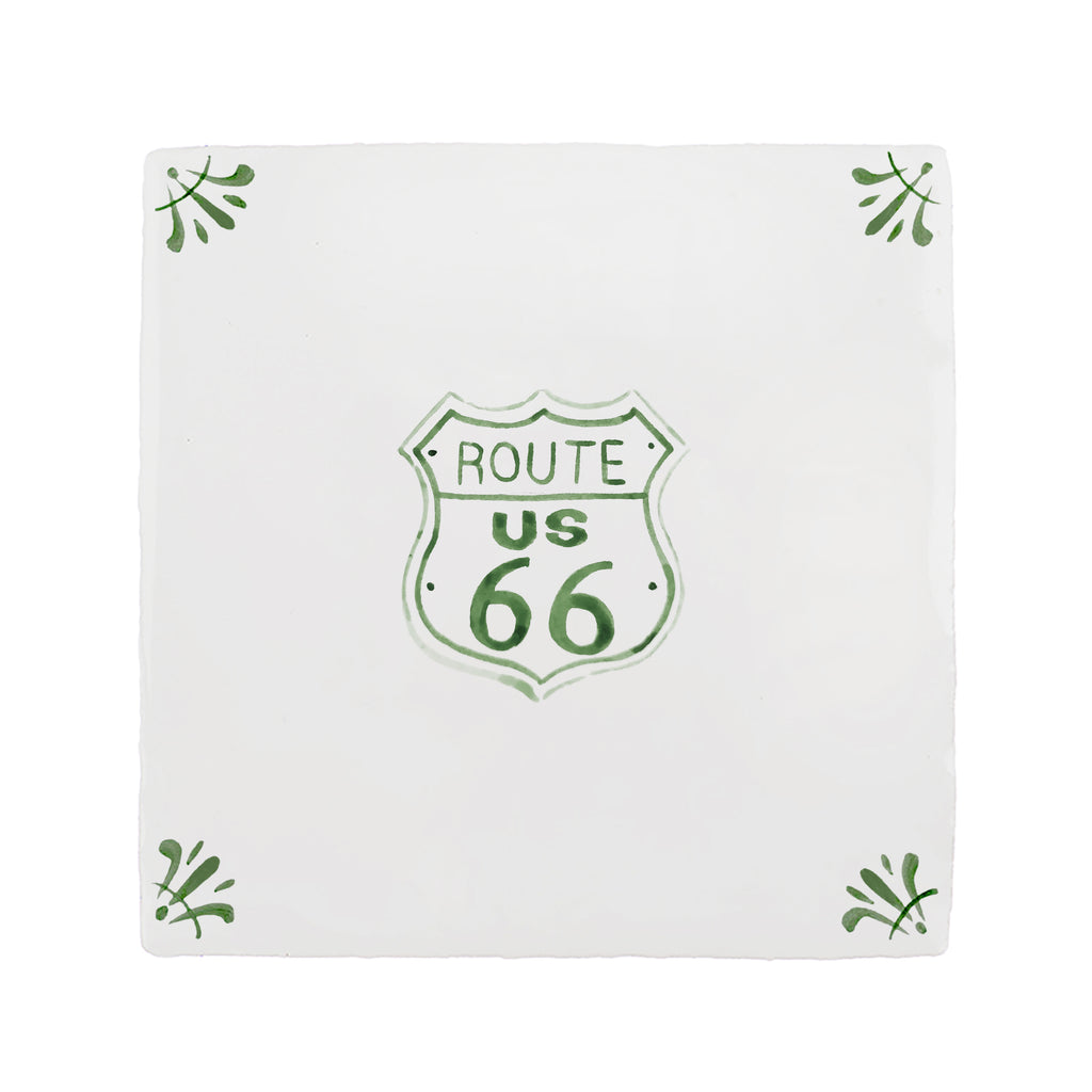 Route 66 Delft Tile