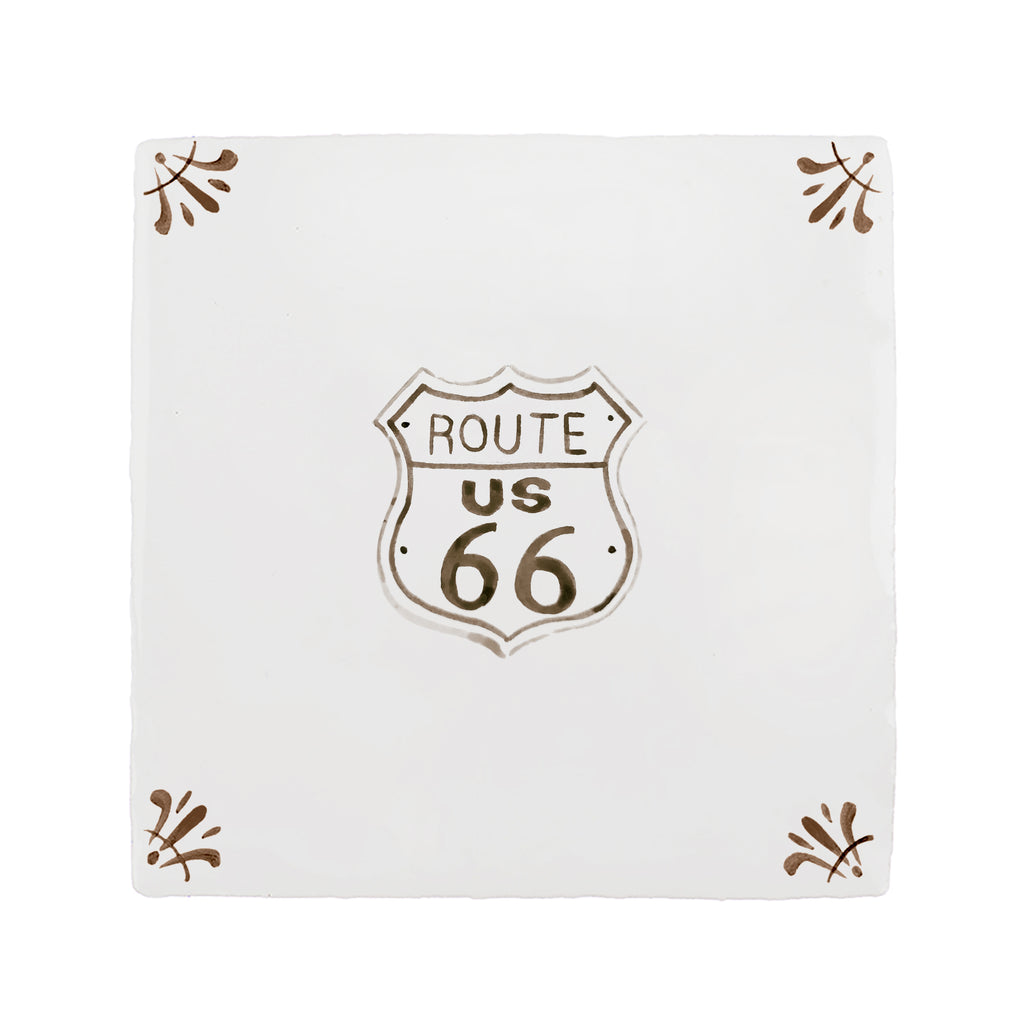 Route 66 Delft Tile
