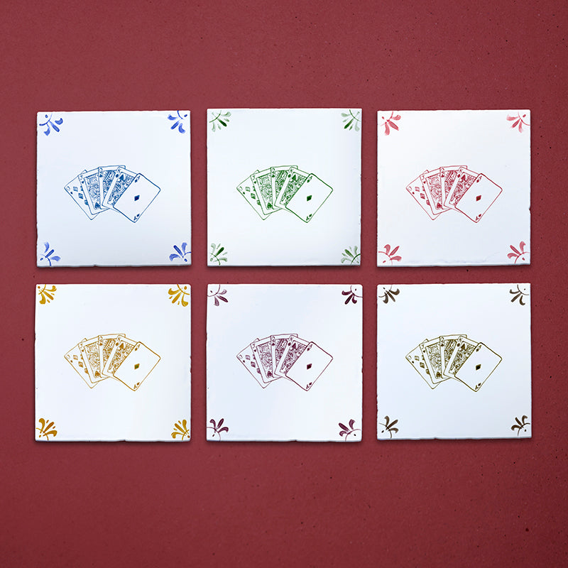 Royal Flush Poker Delft Tile