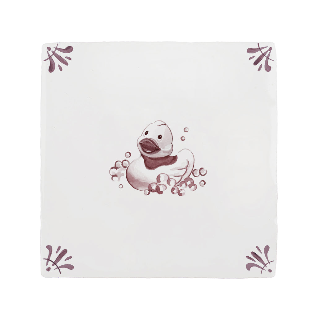 Rubber Duck Delft Tile