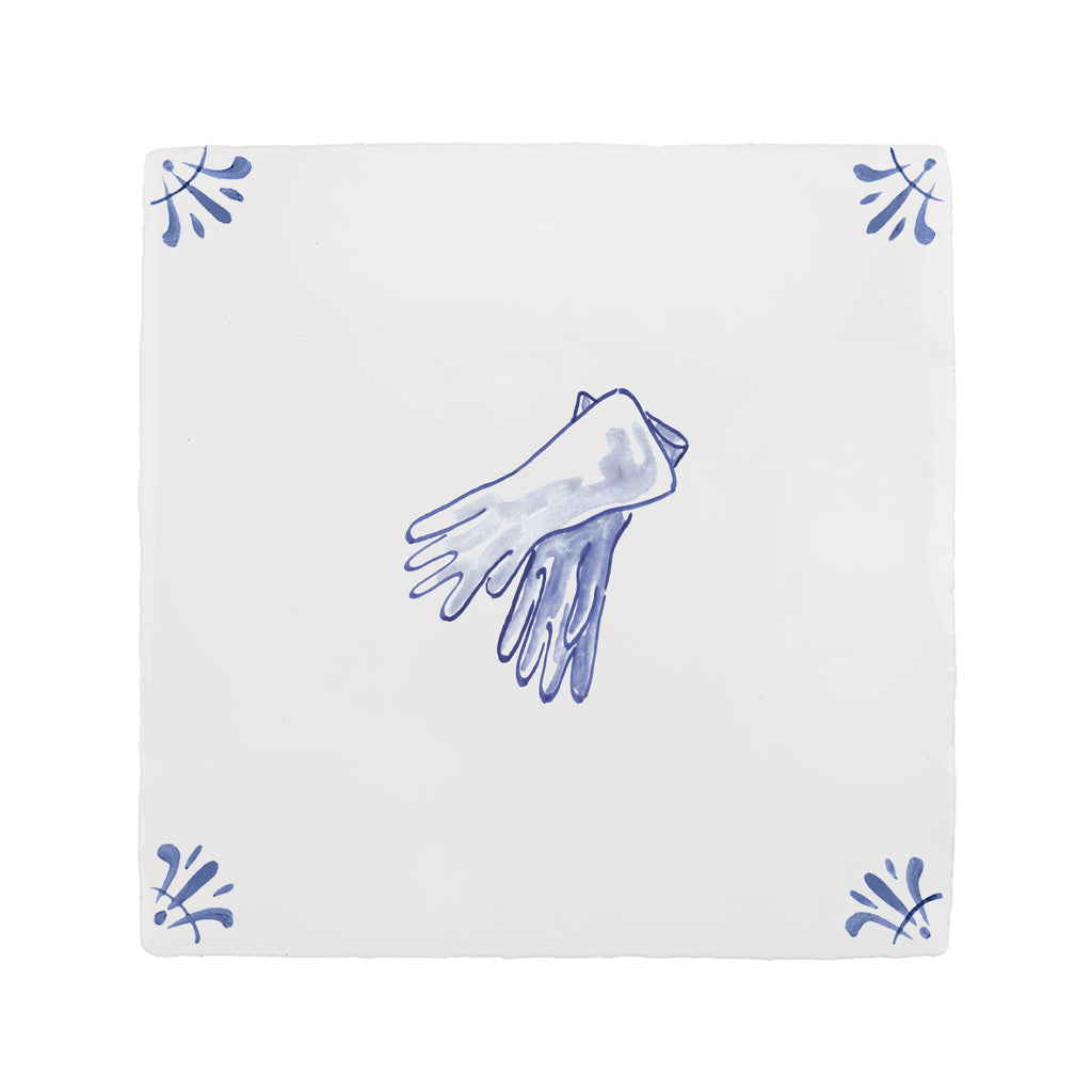 Rubber Gloves Delft Tile