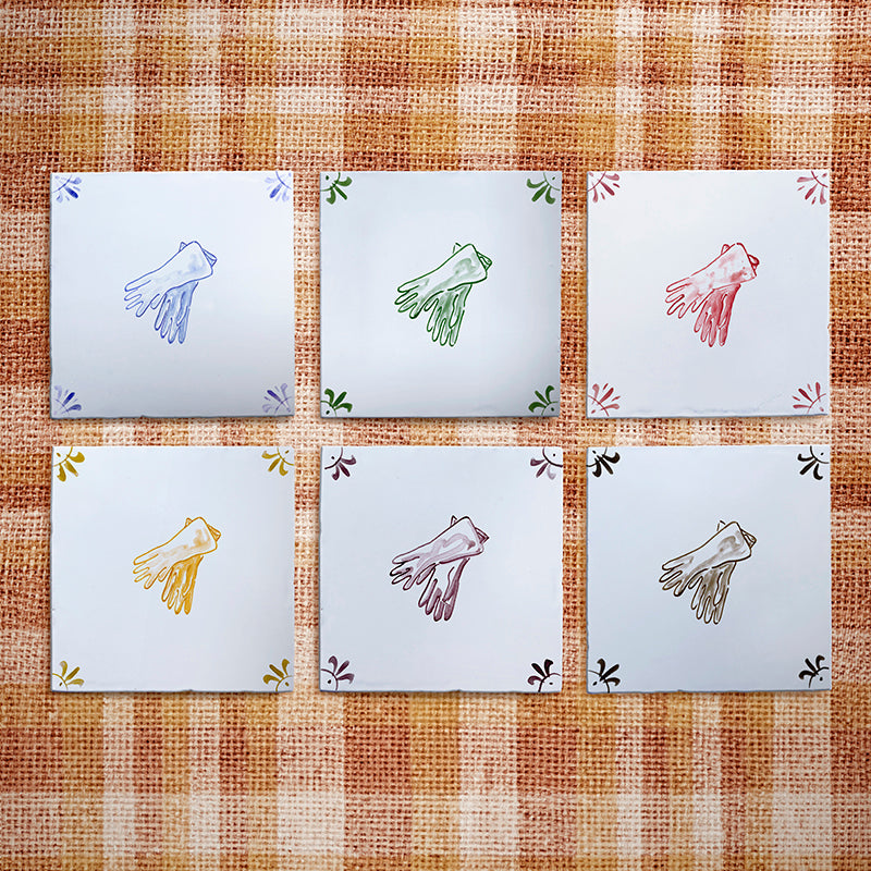 Rubber Gloves Delft Tile