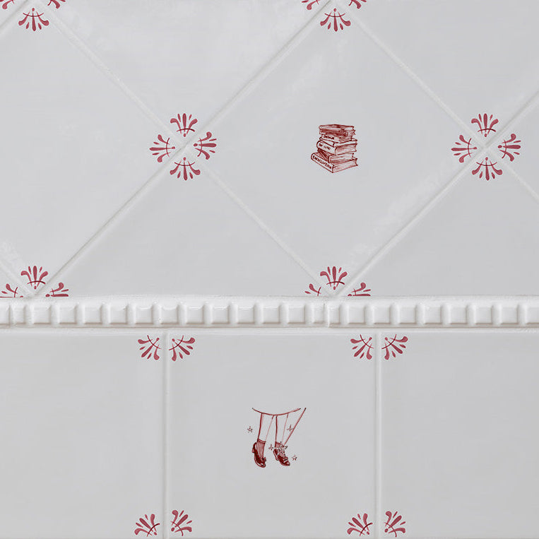 Ruby Slippers Delft Tile