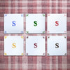Alphabet S Delft Tile
