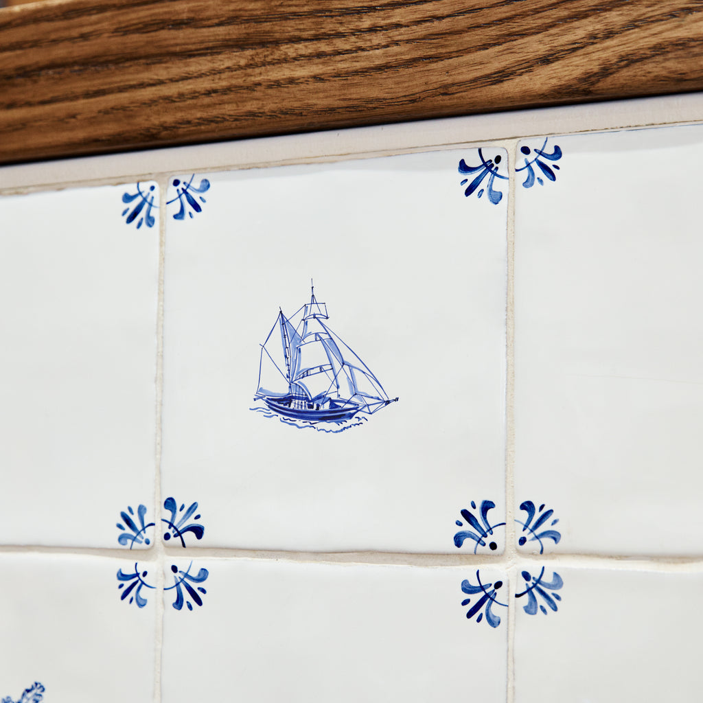 Sailing Ship Delft Tile