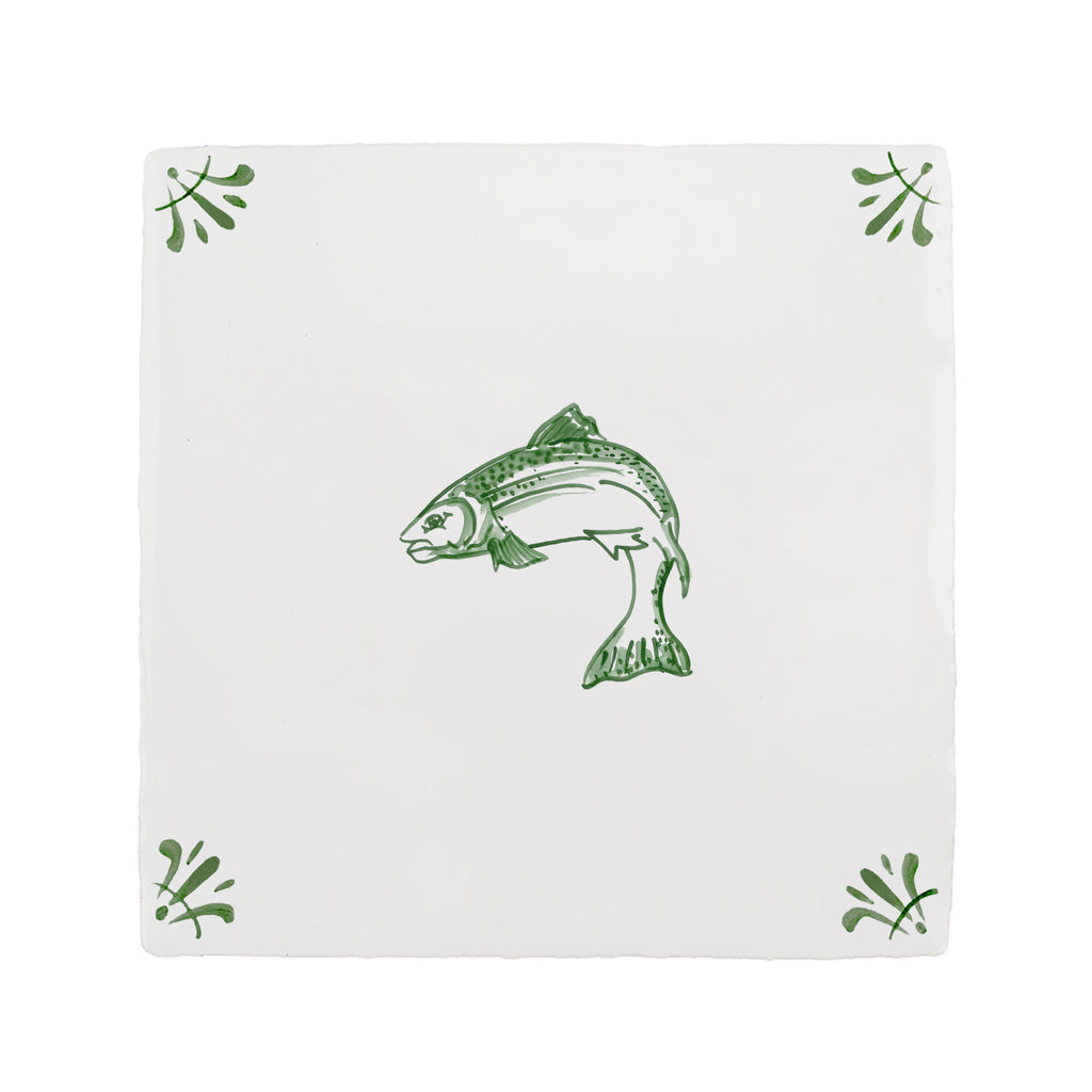 Beauly Salmon Delft Tile